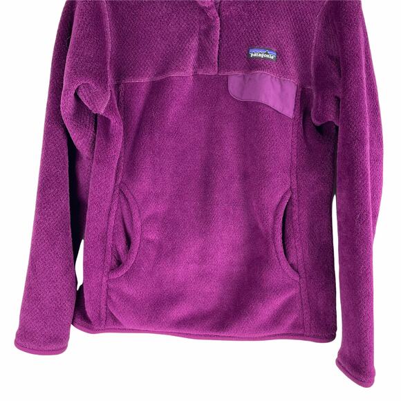 Patagonia Re Tool Snap T Pullover Fleece Top Purple Size M - Picture 4 of 6